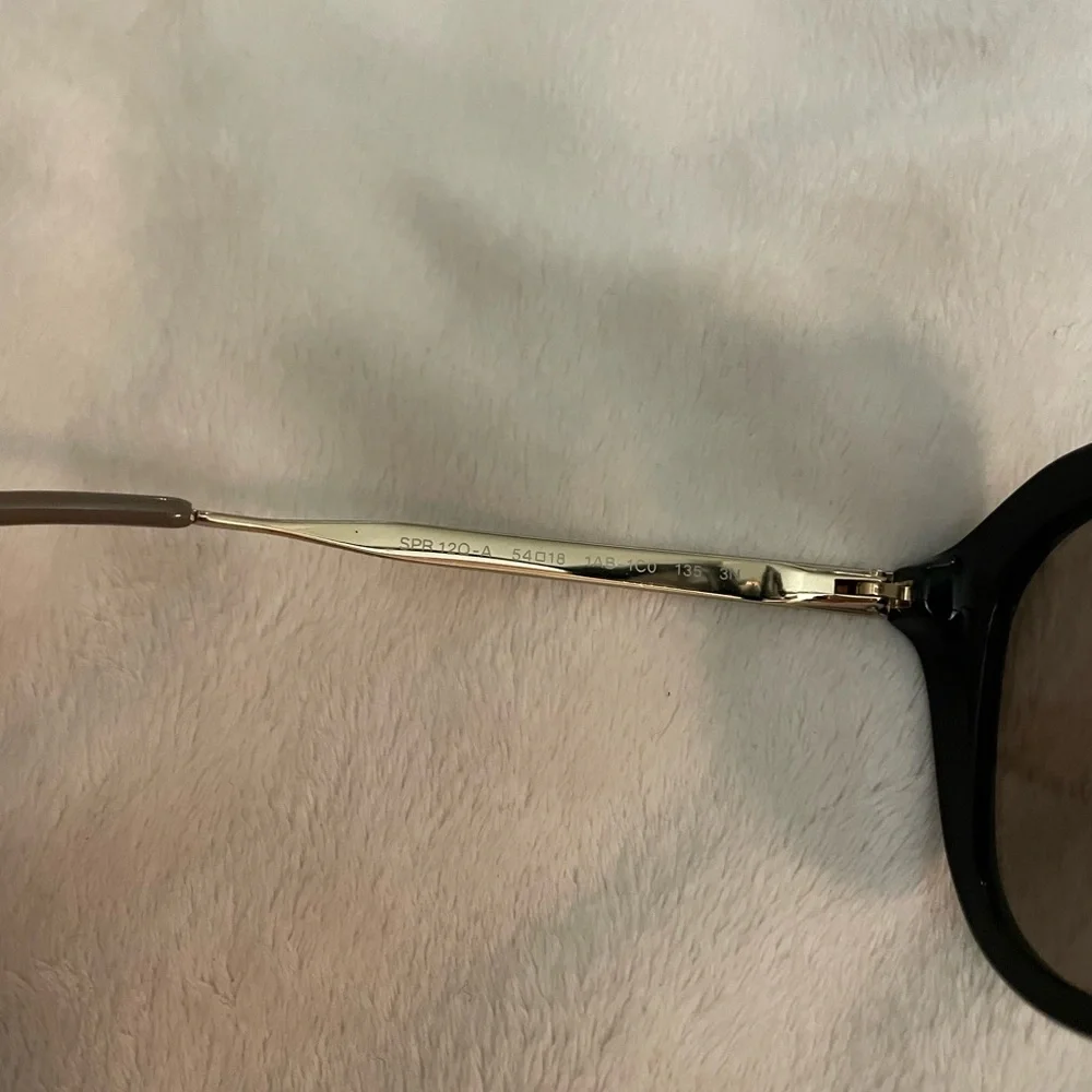 Beautiful Prada Black and Gold Sunglasses - Picture 14 of 14